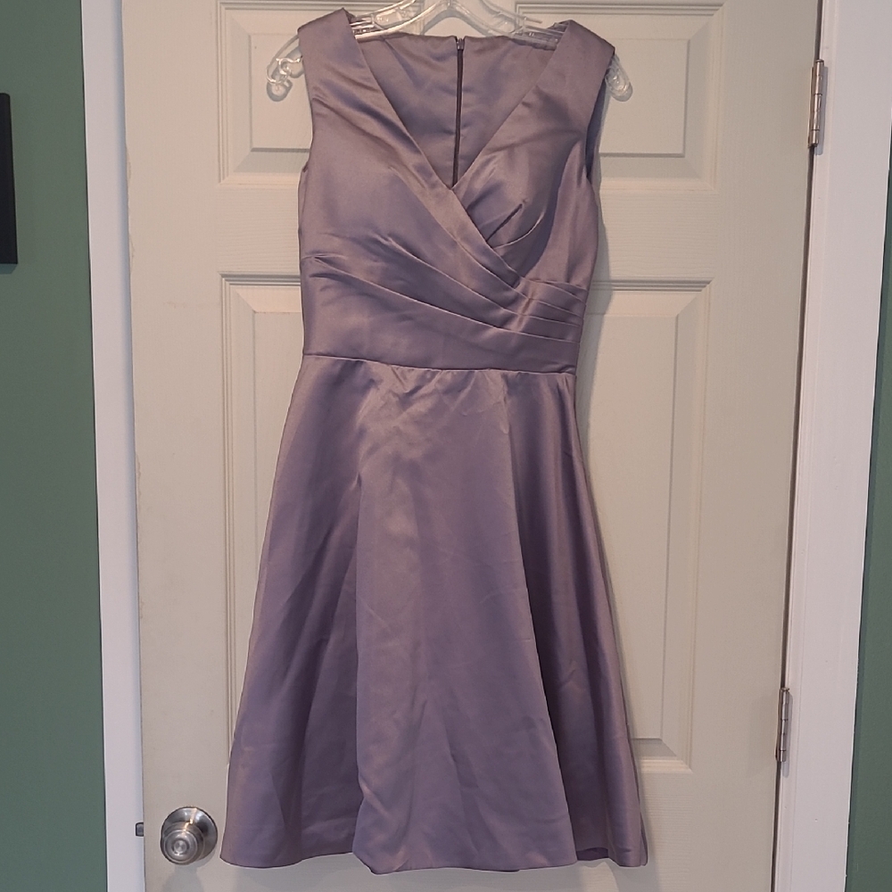 Elegant Davids Bridal Sleeveless Lavender Dress (size 6)